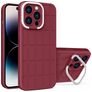 Mobigear Cube iPhone 14 Pro Hoesje Hardcase Backcover met Standaard - Rood