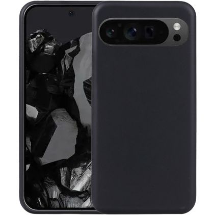 Mobigear Basics Google Pixel 9 Pro Hoesje Flexibel TPU Backcover - Zwart