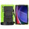 Mobigear SureGrip Xtreme Samsung Galaxy Tab S9 Ultra Hoes Hard kunststof / Siliconen Backcover + Schouderband + Standaard - Zwart / Groen