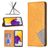 Mobigear Rhombus Slim Samsung Galaxy A73 Hoesje Bookcase - Cognac