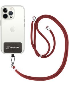 Mobigear Lanyard Universeel Telefoonkoord Verstelbaar - Bordeaux Rood