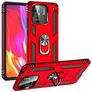 Mobigear Armor Ring Xiaomi Redmi 10C Hoesje Hardcase Backcover Shockproof met Ringhouder - Rood