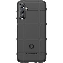 Mobigear Rugged Shield Samsung Galaxy A24 Hoesje Flexibel TPU Backcover Shockproof - Zwart