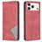 Mobigear Rhombus Slim iPhone 17 Pro Max Hoesje Bookcase - Rood