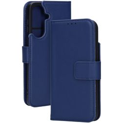 Mobiparts Wallet Samsung Galaxy A37 Hoesje Echt Leer Bookcase Portemonnee - Blauw