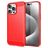 Mobigear Brushed Slim iPhone 16 Pro Max Hoesje Flexibel TPU Backcover - Rood