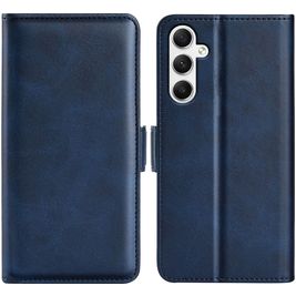 Mobigear Slim Magnet Samsung Galaxy A35 Hoesje Bookcase Portemonnee - Donkerblauw