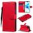 Mobigear Premium iPhone 12 Hoesje Bookcase Portemonnee - Rood