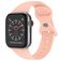 Mobigear Sport Dual Siliconen Apple Watch Bandje Druksluiting - 49/46/45/44 mm - Zalmroze