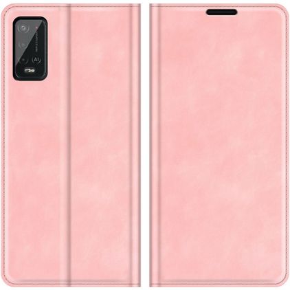 Mobigear Retro Slim Wiko Power U20 Hoesje Bookcase Portemonnee - Roze