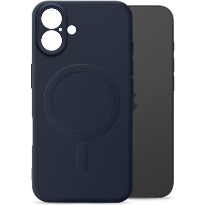 My Style Protective Flex iPhone 16 Plus MagSafe Hoesje Flexibel TPU Backcover - Marineblauw