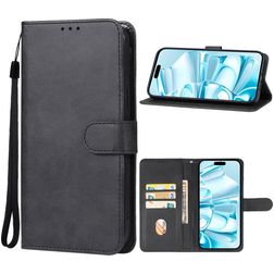 Mobigear Wallet iPhone 16 Plus Hoesje Bookcase Portemonnee - Zwart