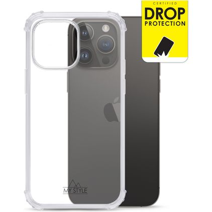 My Style Protective Flex Doorzichtig iPhone 14 Pro Max Hoesje Flexibel TPU Backcover Shockproof - Transparant