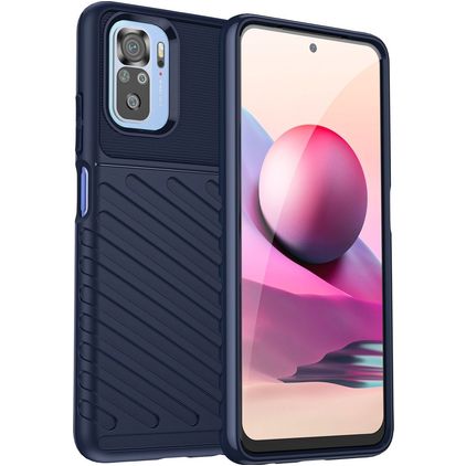 Mobigear Groove POCO M5s Hoesje Flexibel TPU Backcover - Blauw