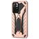 Mobigear Armor Stand Xiaomi Redmi Note 11T Hoesje Hardcase Backcover Shockproof met Standaard - Roségoud