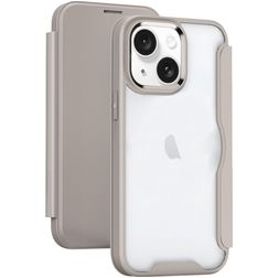 Mobigear Smart Fit iPhone 15 Hoesje Hardcase Bookcase - Grijs