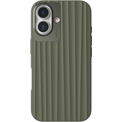 Nudient Bold iPhone 16 MagSafe Hoesje Hardcase Backcover - Olive Green