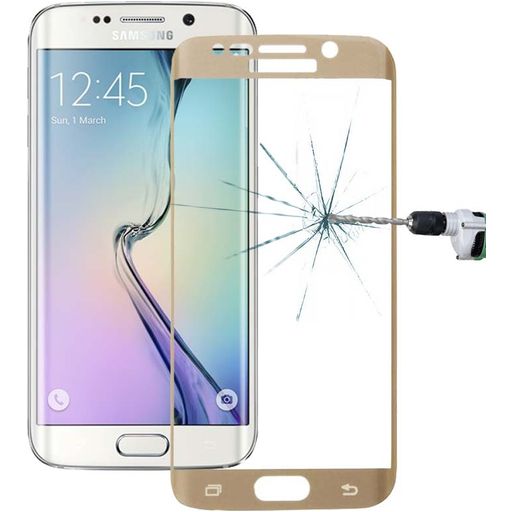 Mobigear Premium Samsung Galaxy S6 Edge Plus Glazen Screenprotector - Case Friendly - Goud
