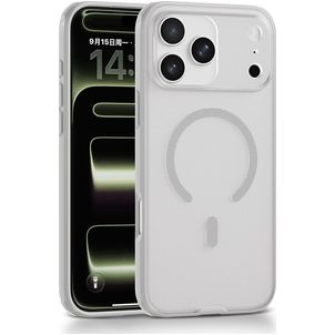 Mobigear Shockproof Grip iPhone 17 Pro Max MagSafe Hoesje Hardcase Backcover - Wit