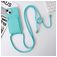 Mobigear Lanyard Card iPhone 15 Siliconen Hoesje met koord en Pasjeshouder - Blauw