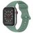 Mobigear Sport Dual Siliconen Apple Watch Bandje Druksluiting - 49/46/45/44 mm - Avocado