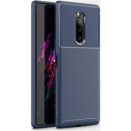 Mobigear Racing Sony Xperia XZ4 Hoesje Flexibel TPU Backcover - Blauw