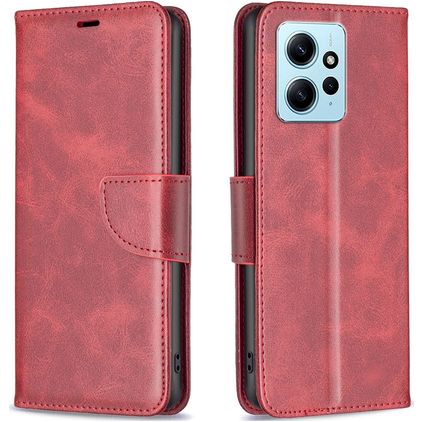 Mobigear Excellent Xiaomi Redmi Note 12 Hoesje Bookcase Portemonnee - Rood