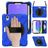 Mobigear SureGrip XGuard iPad Mini 6 (2021) Hoes Hard Kunststof,Siliconen Backcover + Stylus Houder + Schouderband + Standaard - Blauw