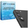 Mobigear Single Samsung Galaxy S23 Glazen Camera Lens Protector - Case Friendly - Zwart