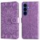 Mobigear Sunflower Samsung Galaxy S26 Plus Hoesje Bookcase Portemonnee - Paars