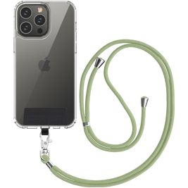 Mobigear Nylon Lanyard Universeel Telefoonkoord Verstelbaar - Groen