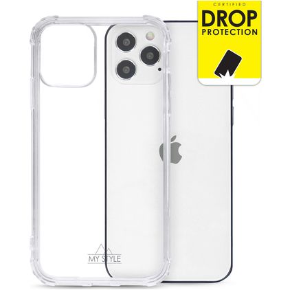My Style Protective Flex Doorzichtig iPhone 12 Hoesje Flexibel TPU Backcover Shockproof - Transparant