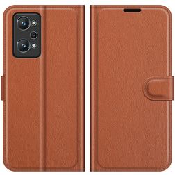 Mobigear Classic Realme GT Neo 3T Hoesje Bookcase Portemonnee - Bruin