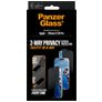 PanzerGlass FastFit iPhone 16 Pro Glazen Screenprotector Privacy - Case Friendly + Installatie Frame - Zwart