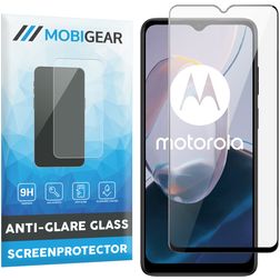 Mobigear Premium Motorola Moto E22i Glazen Screenprotector - Case Friendly - Zwart