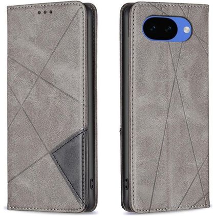 Mobigear Rhombus Slim Google Pixel 10a Hoesje Bookcase - Grijs