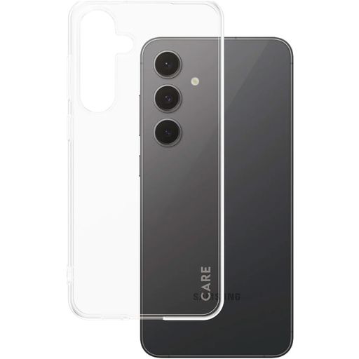 CARE by PanzerGlass Fashionable Doorzichtig Samsung Galaxy S24 FE Siliconen Hoesje Backcover - Transparant