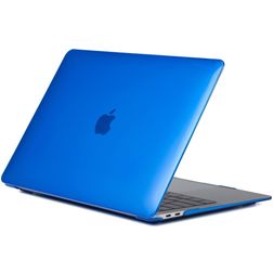 Mobigear Glossy MacBook Air 13 Inch (2018-2020) Hoes Hardshell Laptopcover MacBook Case - Donkerblauw - Model A1932 / A2179 / A2337