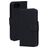 Mobiparts iPhone 16e Hoesje Echt Leer Bookcase Portemonnee - Zwart