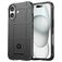 Mobigear Rugged Shield iPhone 16 Plus Hoesje Flexibel TPU Backcover Shockproof - Zwart
