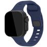 Mobilize Sports Siliconen Apple Watch Bandje Druksluiting - 49/46/45/44 mm - Blauw