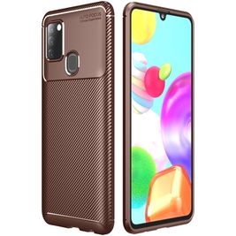 Mobigear Racing Xiaomi Redmi 9C Hoesje Flexibel TPU Backcover - Bruin