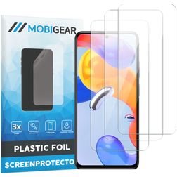 Mobigear Xiaomi Redmi Note 11 5G Screenprotector Folie - Case Friendly (3-Pack)