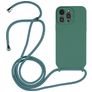 Mobigear Lanyard iPhone 15 Pro Siliconen Hoesje met koord - Groen