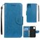 Mobigear Flowers iPhone 11 Hoesje Bookcase Portemonnee - Blauw