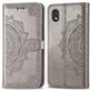 Mobigear Mandala Motorola One Fusion Plus Hoesje Bookcase Portemonnee - Grijs