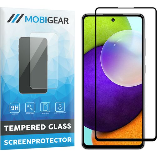 Mobigear Premium Samsung Galaxy A52s 5G Glazen Screenprotector - Case Friendly - Zwart
