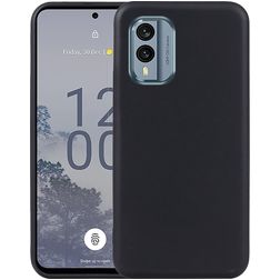 Mobigear Colors Nokia X30 Hoesje Flexibel TPU Backcover - Zwart
