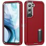 Mobigear Rugged Stand Samsung Galaxy S23 Plus Hoesje Hardcase Backcover Shockproof met Standaard - Rood