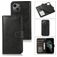Mobigear Wallet iPhone 15 Plus Hoesje Uitneembare 2in1 Bookcase Portemonnee - Zwart